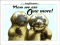 A Platypus with a hatching platypus baby: “Now we are one more!”